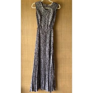 MICHAEL KORS snake skin print maxi dress